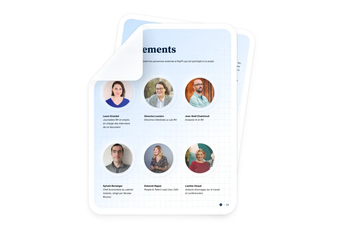 Remerciements rapport